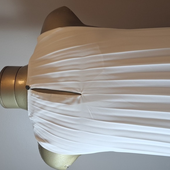 Mianotte Pleated White And Multicolor Midi Dress - Picture 5 of 9